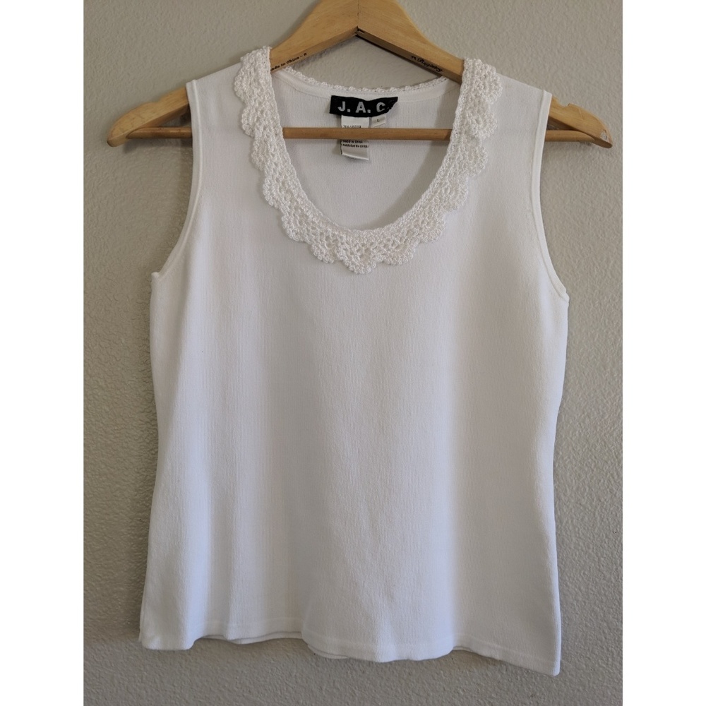 Vintage Crochet Trim Tank Top